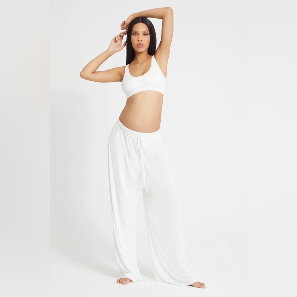 COPY - EUC BUMPSUIT The Cloud Slim Pant in Ivory